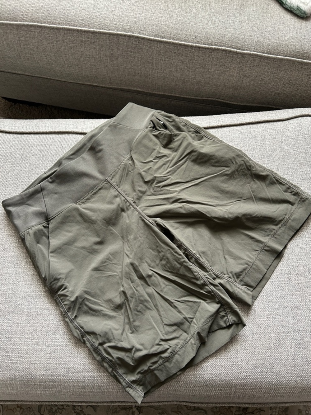 Prana Koen flat front grape leaf green Shorts